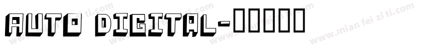 Auto Digital字体转换